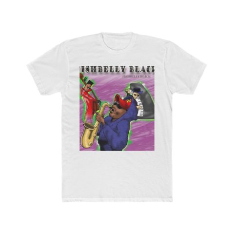 Fishbelly Black  Men's Cotton Crew Tee